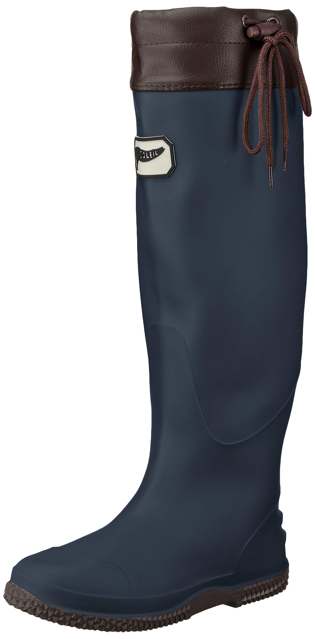 

Fusoleil Packable Rain Boots with Storage Sizes Bag, Unisex, FU5501, Navy, 23.5cm-24.0cm
