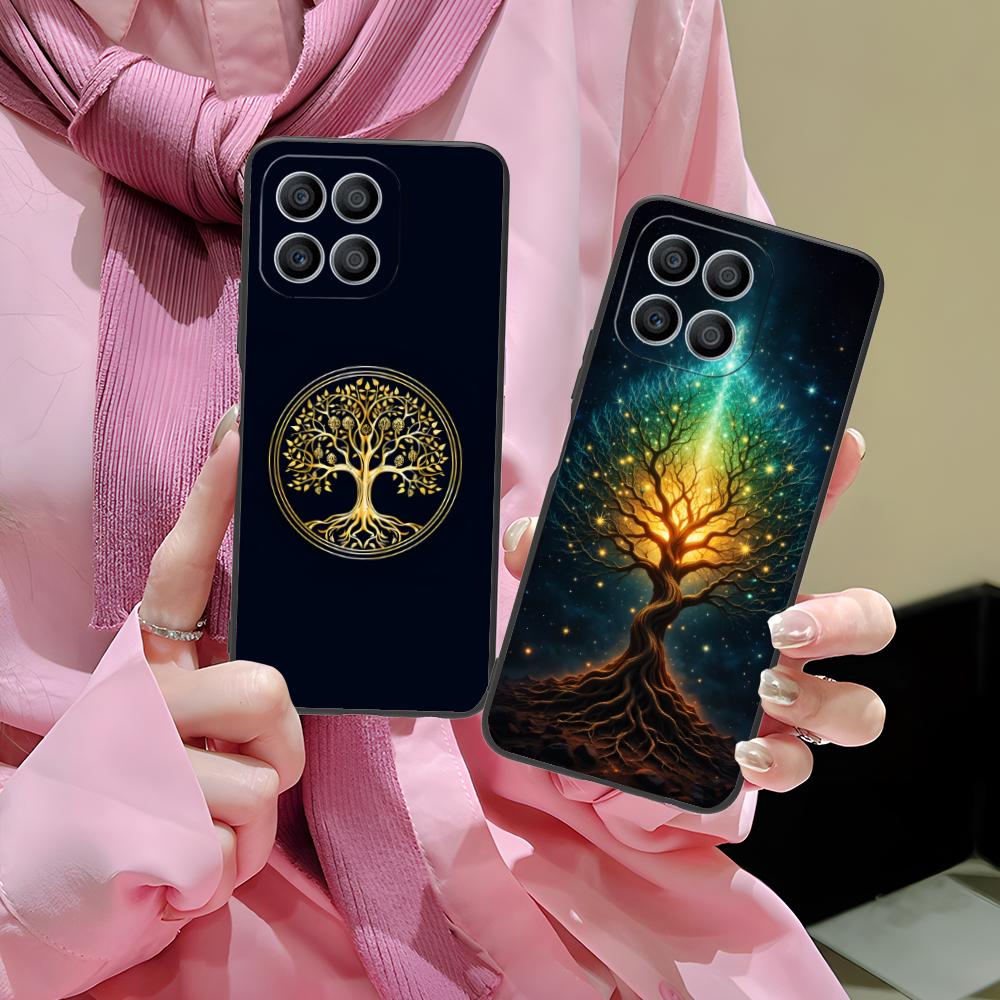 World Life Tree Mobile Phone Case for Honor 90 80 70 60 50 30 20 10 9 8 7 Pro S SE Lite 5G Colorful Printing Cover Cover Luxury