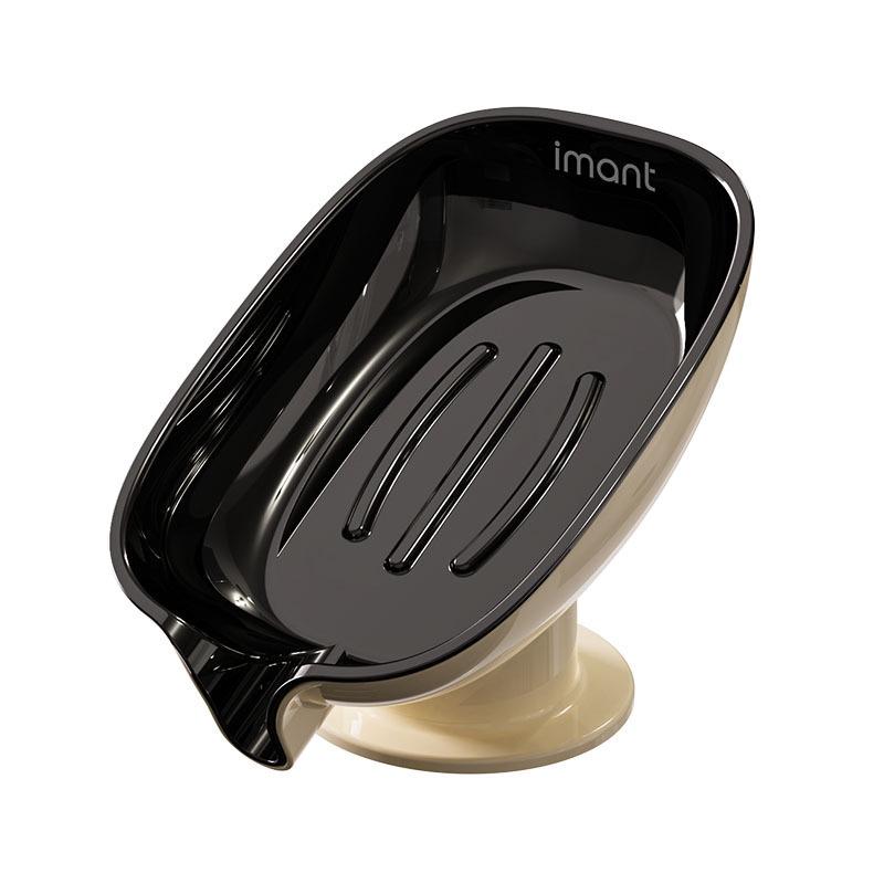Luxury Punch-Free Suction Cup Soap Dish Holder for Bathroom Countertop