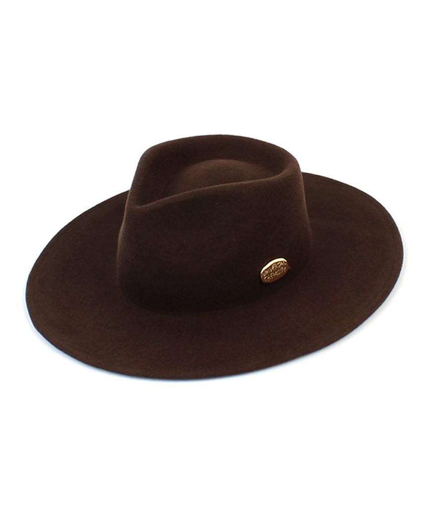 Yunibeosyeolkemiseuteuli V Brown Wool Fedora