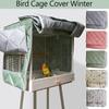 Winter Warm Bird Cage Cover Cotton Quilted Cage Cover Canopy Protective Rain Proof Dust Cover Pet Products Bird Supplies