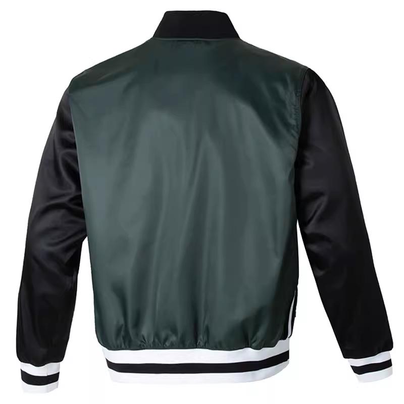 Nike Colorblock Breathable Long Sleeve Baseball Jacket Men Tops Vintage-Green FN2725-338