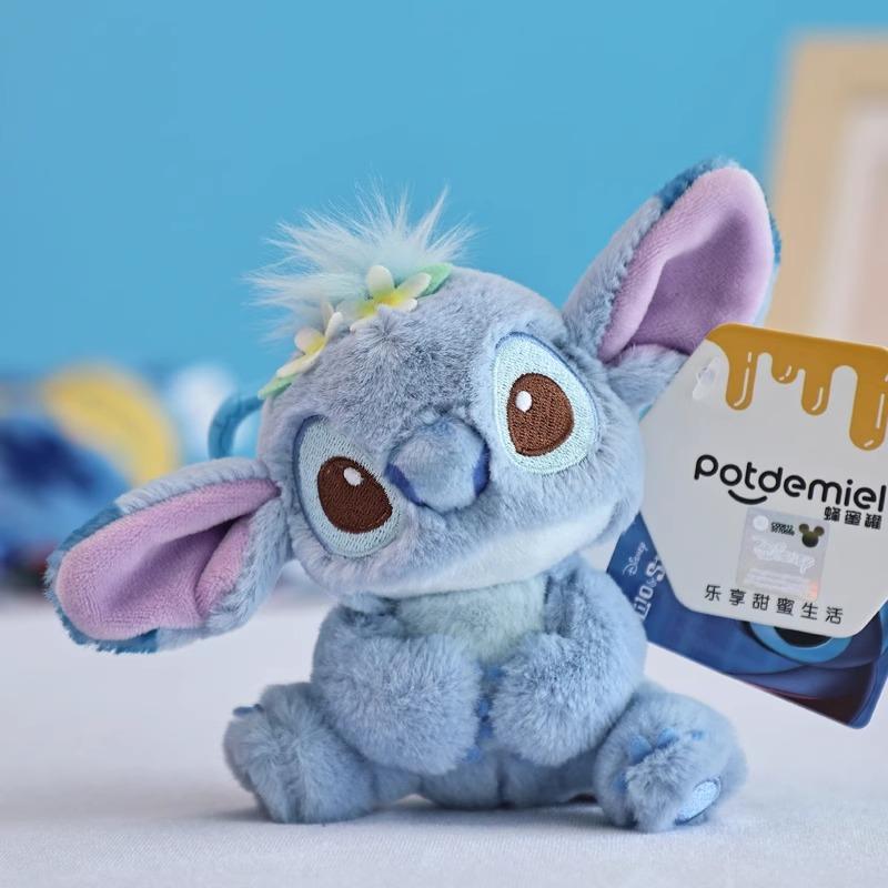 Disneys Lilo Stitch Stitch Angel Plush Figures Purple Anime Dolls Cute Keychain Charms Birthday Gifts Room Decor