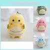 Adorable Plush Dinosaur Keychain Cute Fat Ball Dinosaur Backpack Accessory Soft Pp Cotton Stuffed Animal