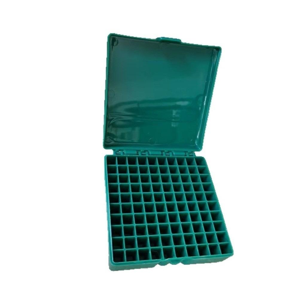 Multicolor Portable Storage Box 100 Squares Clamshell Design Multi-Compartment Storage Multi-Compartment Portable Box