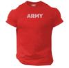 Army T Shirt Gym Clothing Bodybuilding Training Workout Exercise Boxing Mma Top