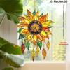 Vintage Sunflower Suncatcher 2D Acrylic Window Hanging, Sunflower Wall Decor for Kitchen Office Garden Decor, Sunflower Gifts
