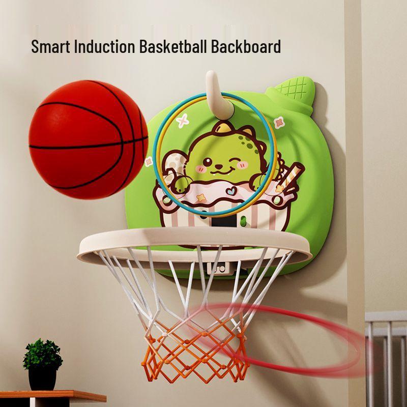 Indoor Baby Basketball Hoop for Ages 1-3, No-Punch Suction Cup Design