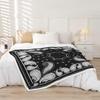 Retro Paisley Pattern Blanket Bohemian Soft Flannel Throw Blanket Decorative Washable Cozy Blanket for Couch Bed Sofa