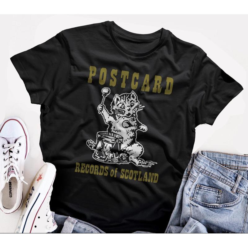 Postcard Records t shirt no wave orange juice Unisex Tee S разноцветный