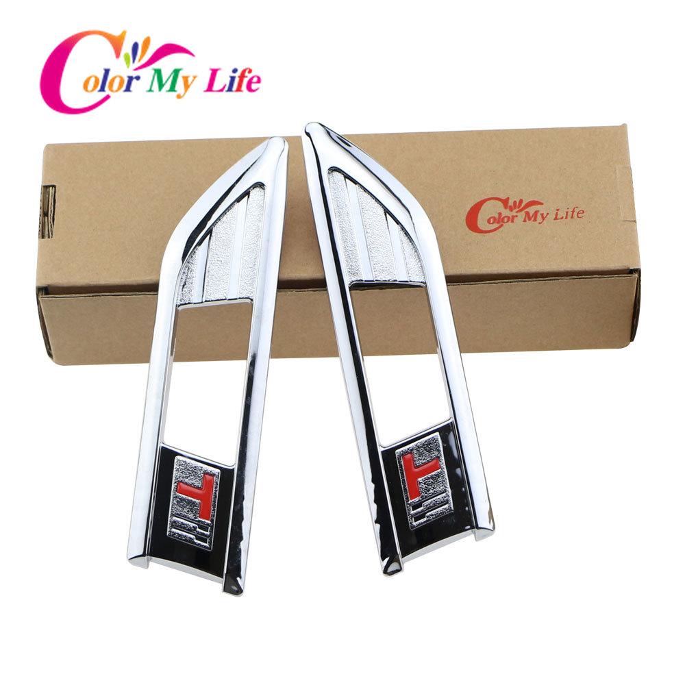 Color My Life 2Pcs Car Side Signal Turn Lamp Light Turning Lights Cover Trim Sticker for Opel Corsa D 2009 - 2014