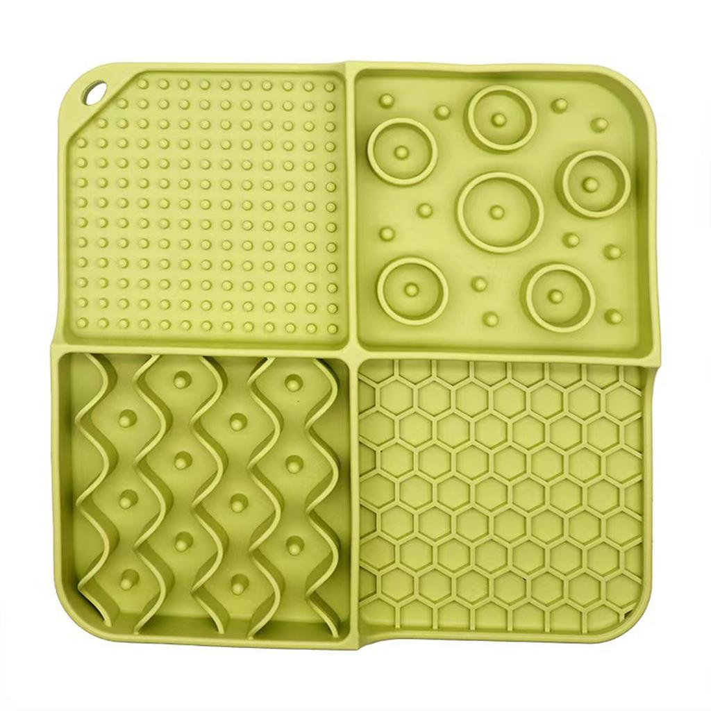Slow Feeder Bowl for Dogs and Cats with Silicone Placemat and Lick, Non- Interactive Pet Feeding Set