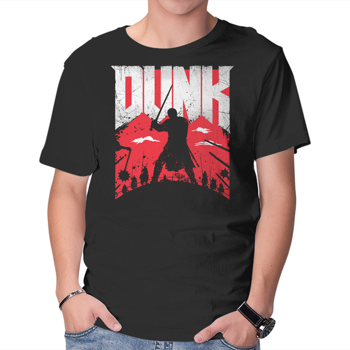 Unisex Crew Neck T-Shirt Slayer Dunk Graphic Short Sleeve Casual Tee L