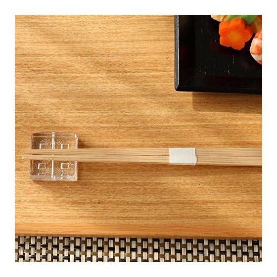 ADERIA Chopstick Rests, Square, Set of 5, Crystal Glass, Made in Japan, F-70861