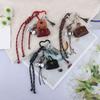 Fashion Keychain Bag Charm Enhancing Style with Practical Alloy and Leather Bags Pendant for Daily Commute or Travel