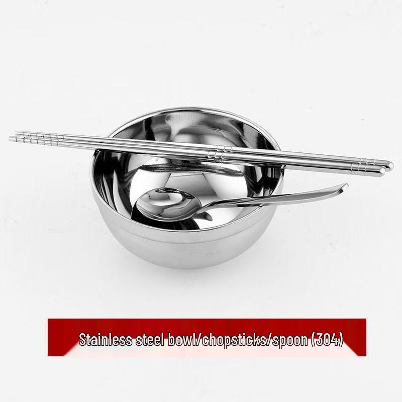 Anmu 304 Stainless Steel Divided Meal Plate (10-Pack)