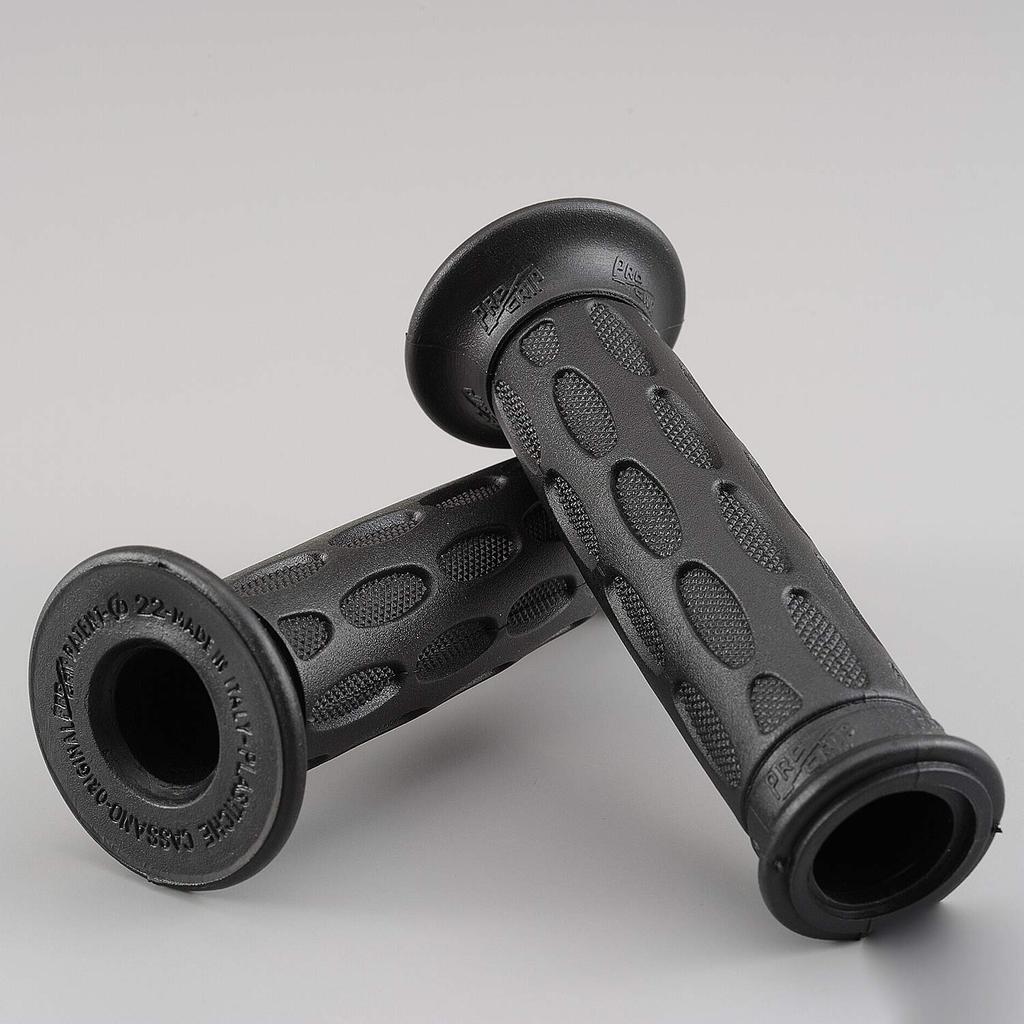 Motocyklové gripy Daytona PROGRIP pro průměr řídítek 125 mm Standardní guma Typ 713 Černé 98033 22,2 Prostupný konec