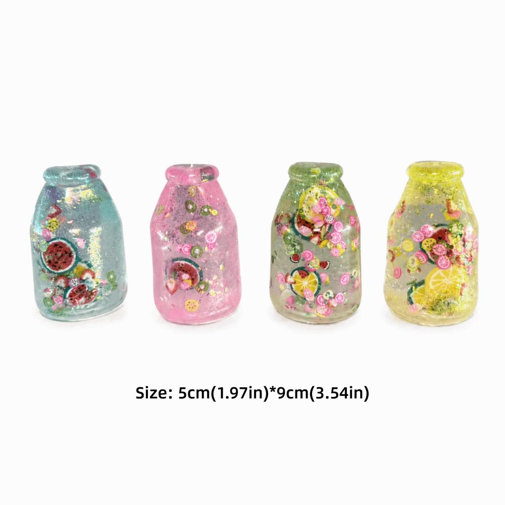 Multicolor Drifting Bottle Squeeze Toys Colorful Sequins Stress Ball Toy Pinch Le for Adults