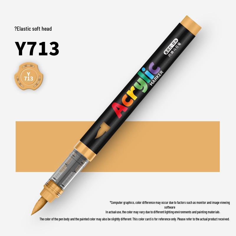 60-Color Soft Tip Liquid Ink Acrylic Marker Set for Primary School Art