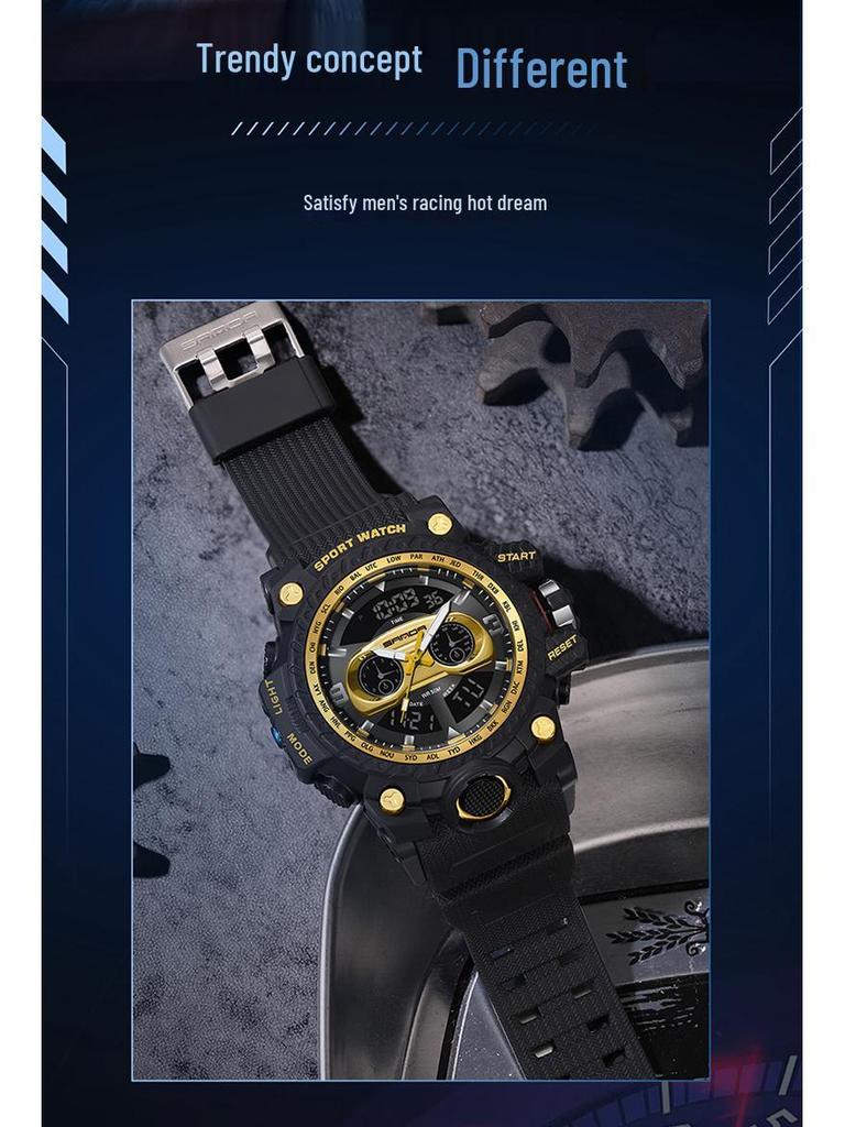 Fashionable Sanda 3153 Men's Multifunctional Sports Watch - Trendy and Creative Design