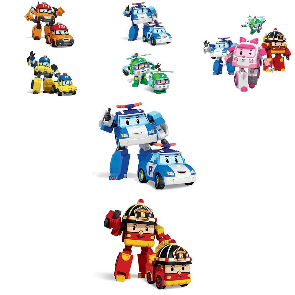 Robocar Toy Poli Car Transformed Pull Back Robot Kids Car Toys Action Figure