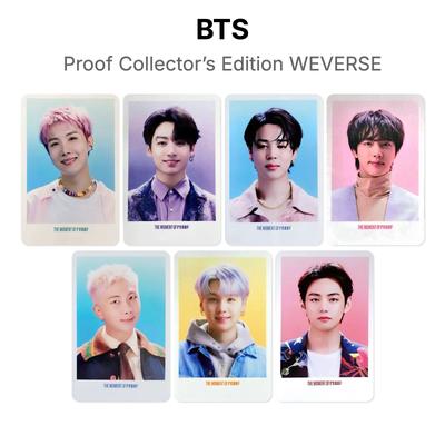 Proof Koleksiyoncu Sürümü WEVERSE Resmi Fotoğraf Kartı