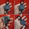 Heavy Duty Retractable Keychain Easy-to-pull Buckle Rope Elastic Keychain Anti Lost Keyring with Steel Retractable Cord