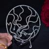 Hair Accessories Bride Crown Snake Crystal Tiara Vintage Bend Rhinestone Headband  Wedding