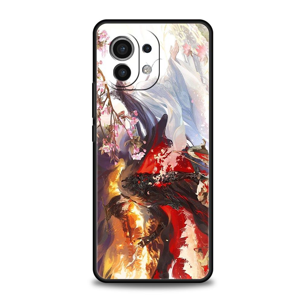 Phone Case For Xiaomi Mi 14 13 12 11 Lite 13T 12T 11x 11T 10T Pro 9T Note 10 Lite Cover Comic Man Erha and His White Cat Master