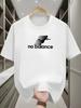 2026 T-shirt Estiva Unisex in Cotone Tessuto Morbido Traspirante Senza Equilibrio Stampa con Lettere Versatile Adatta per il Pendolarismo Quotidiano