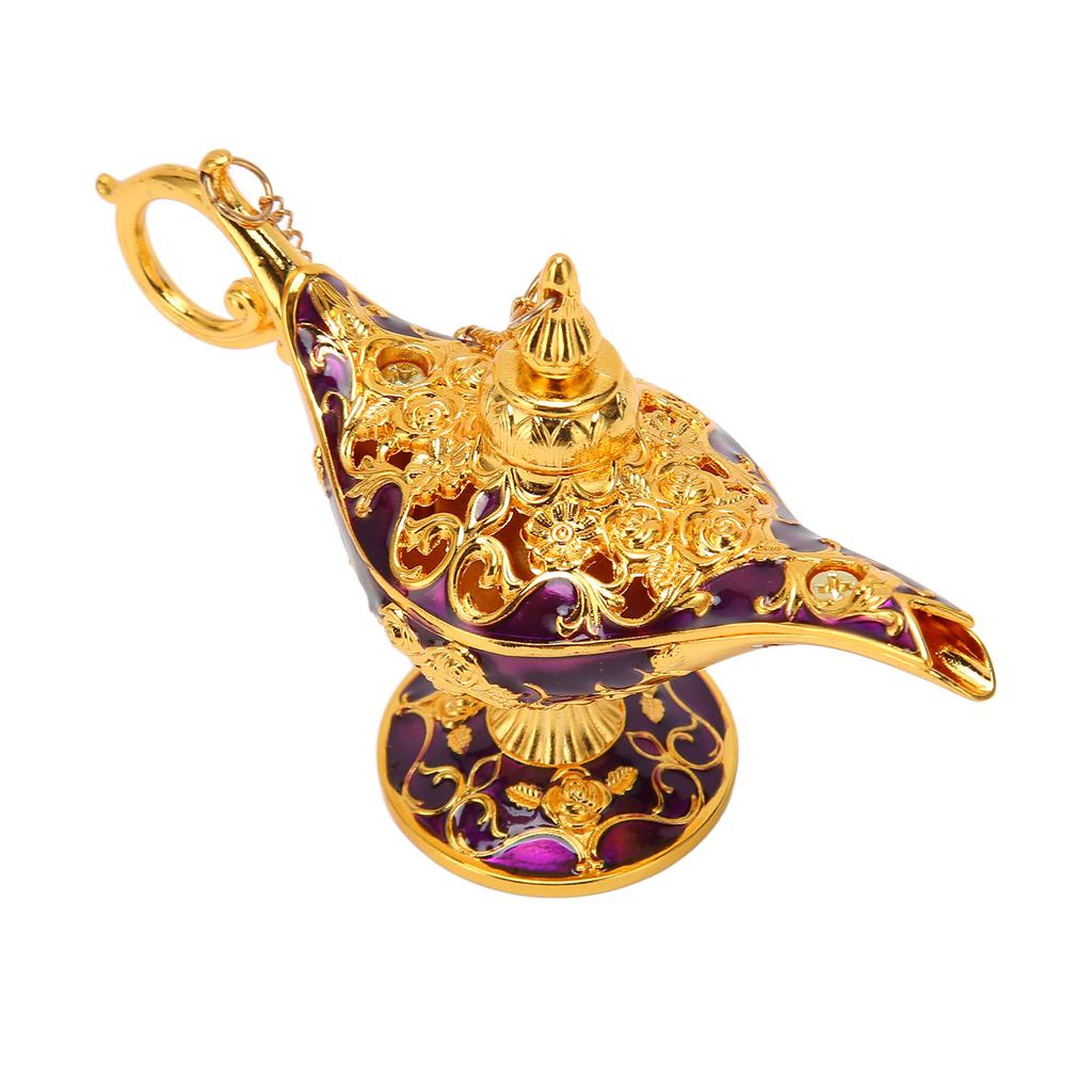 Arabian Lamp Wedding Party Vintage Zinc Alloy Legend Wishing Light Costume Party Decoration Gold
