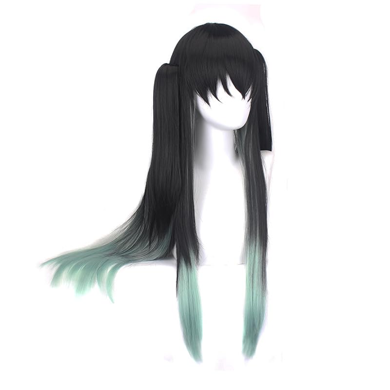 Peruka Cosplay Słup Mgły Tokito Gradientowa Długa Anime Naturalne Ciepło z Idealna na i Wydarzenia Peruka, Muichiro, Włosy, Styl, Styl, Odporna, Siatka,