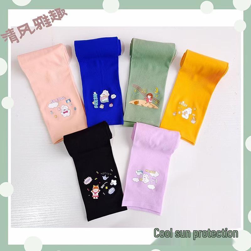 

Летние нарукавники из ледяного шелка с защитой от УФ-лучей - Унисекс для велоспорта, рыбалки и путешествий. One Size