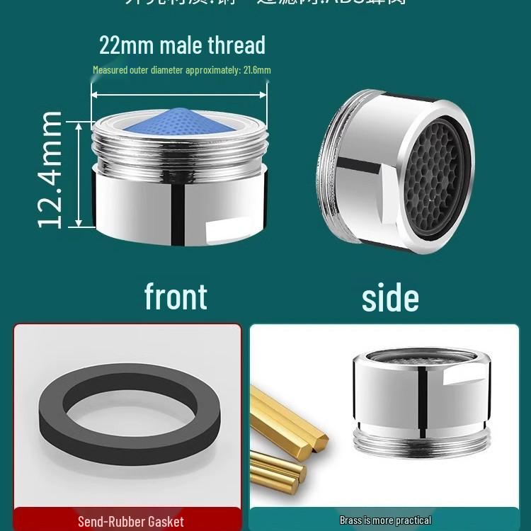 Universal Splash-Proof Faucet Aerator Core - Hot & Cold Water Filter Nozzle