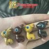Painted Wood Pendant Keychain - Green Sandalwood, Little Deer, Rosewood, Ebony DIY Jewelry Accessory