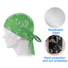 Forhåndsknytt Bandana Hodeskjerf for Menn Kvinner UV Solbeskyttelse Is Silke Hodeskallelue Hodebånd Kemo Turbanlue for Utendørssport Sykling