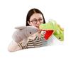 Movable Baby Shark Hand Puppet Plush Toy with Open Mouth Feature