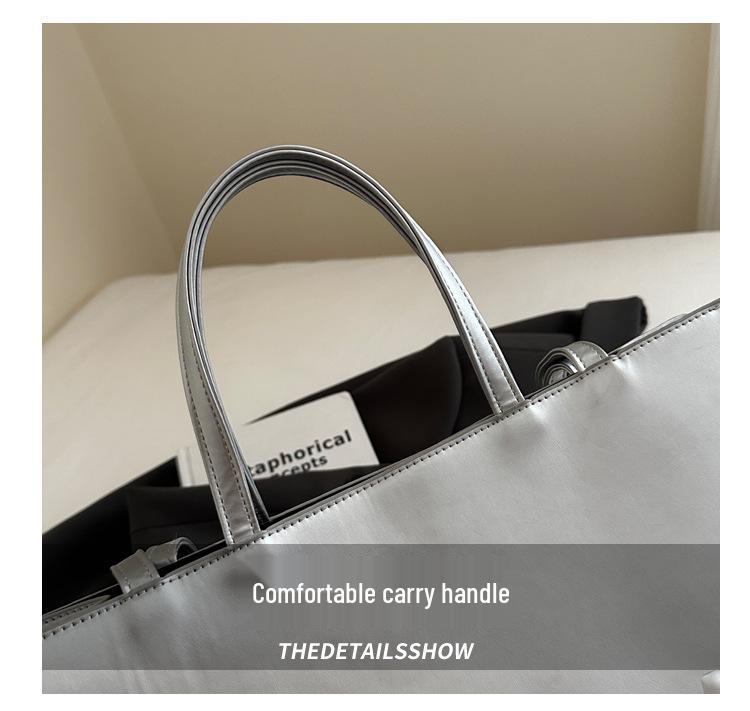 2025 Large Capacity Women's Retro Crossbody Tote Bag - Trendy Autumn Commute Handbag for College Students