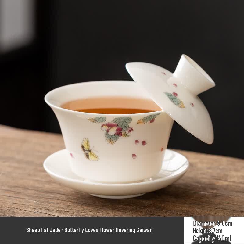Youluo Dehua Ceramic Gaiwan Tea Cup