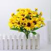 Country Style Sunflowers, 13 Head Artificial Bouquet for Wedding & Home Décor