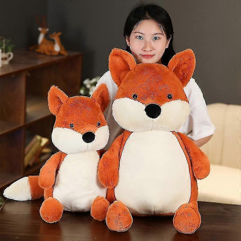 35-90cm Soft Fluffy Fox Plush Toy Cute Cartoon Animal Fox Stuffed Doll Girls Lover Valentine's Gift Kawaii Sofa Decor Pillows