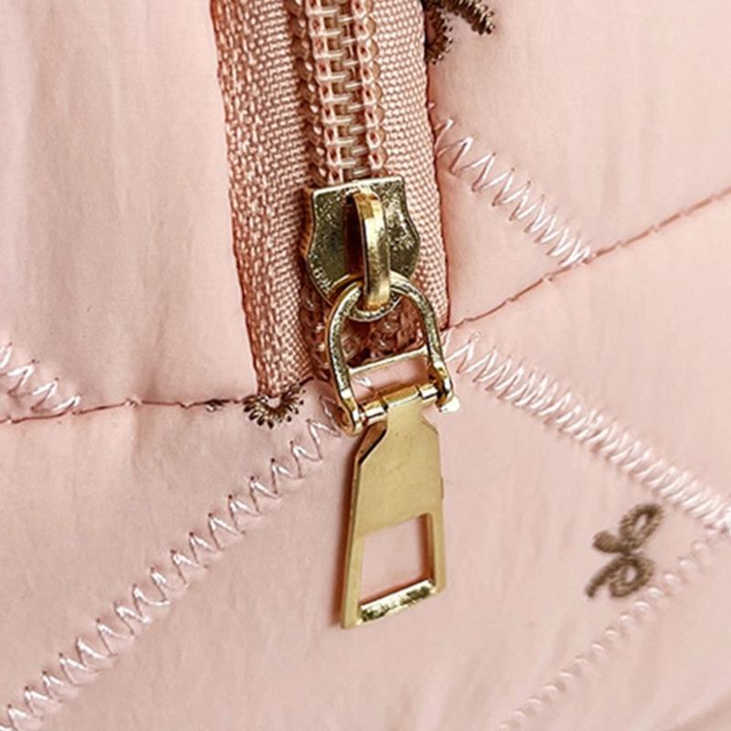 Kosmetiktasche Großes Fassungsvermögen Kulturbeutel Make-up-Tasche Hautpflege-Aufbewahrungstasche Hübsche Schleifen Waschtasche für Frauen und Mädchen