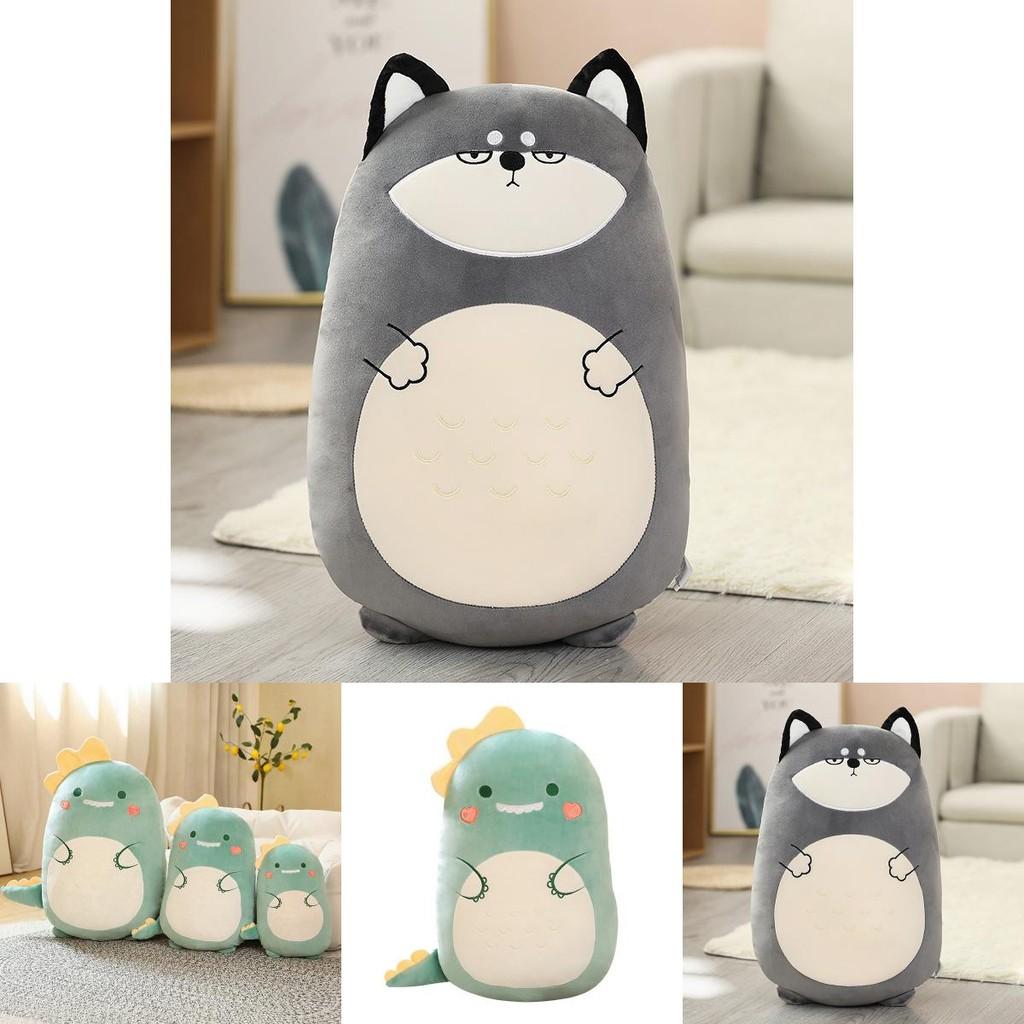 Soft And Adorable Animal Plush Toy Pillow For Children's Gift Dinosaur/lion 17.1in-31.5in