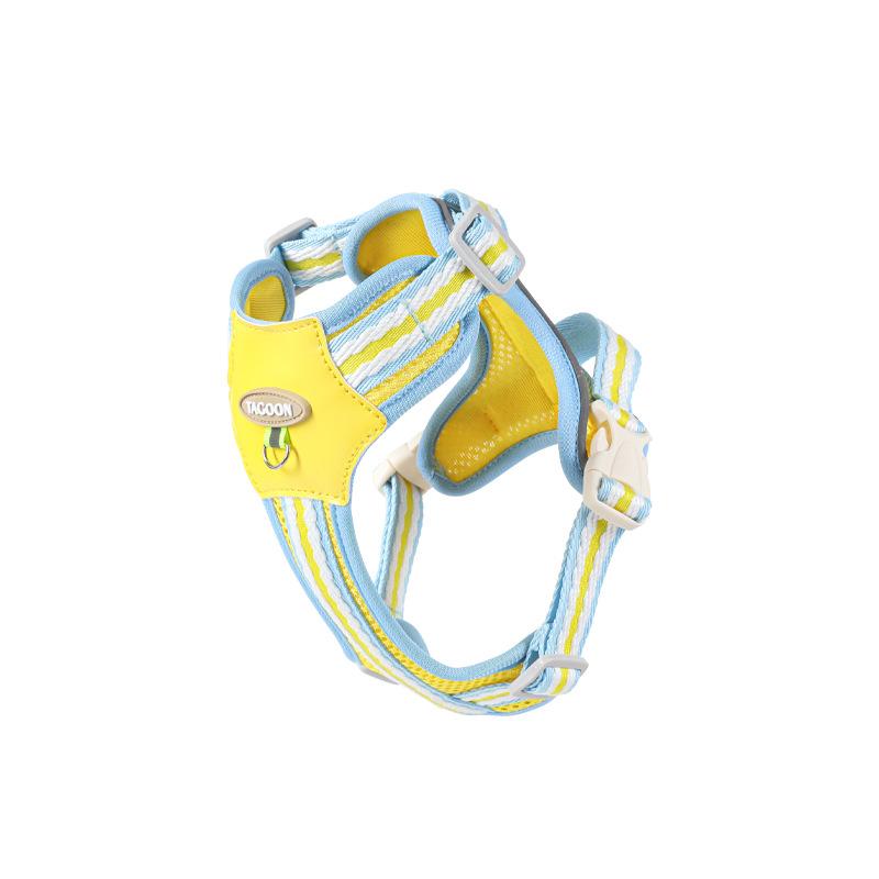 Leichtes verstellbares Hundegeschirr für Brust und Rücken, Weste mit Leine, mit reflektierendem Band, für Welpen, Hund, Outdoor-Zubehör
