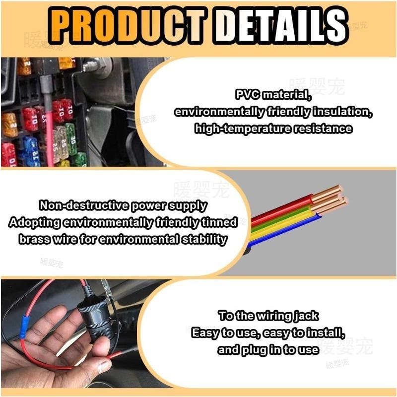 Car Accessories Car Fuses Add-a-Circuit Adapter APM Tap Mini Blade Micro 12V Car Fuse Box Holder Auto Motri Insuranc ATM Adapter