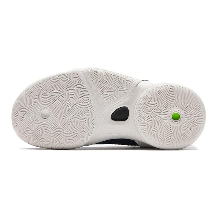Anta Kids KT9 Comfortable Casual Shock Absorbing Wear Resistant High Top Basketball Shoes Kids Basketball Shoes White Gray 312411130-5