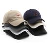 Baseball Caps Cotton Adjustable 6 Panel Unstructured Custom Logo Hand Embroidery Street Style Common Unisex Adults