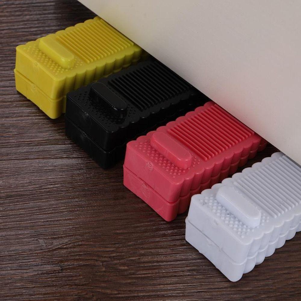 Portable Silicone Door Stopper Non-Slip Protection Pad Durable Safety Silicone Door Stop  Office