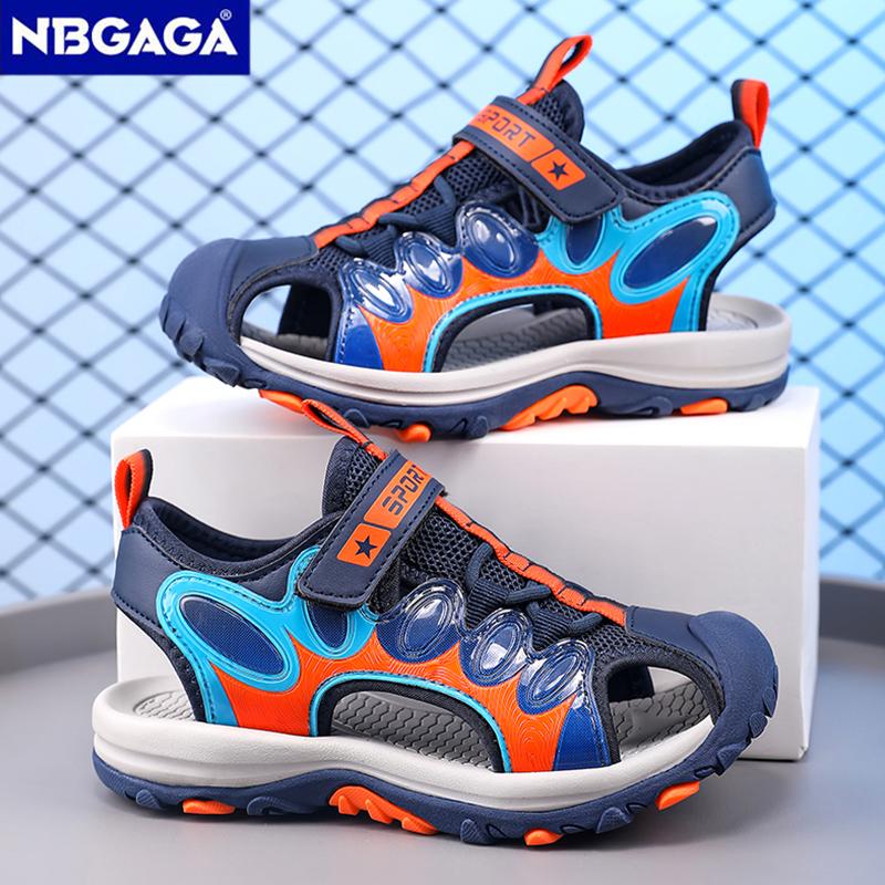 Summer Sport Sandals for Children's Boys Breathable Anti-Slip Beach Water Shoes Outdoor Anti-Bump Walking Sandails