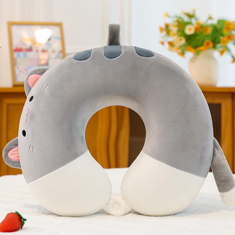 Cartoon Animal Ushaped Memory Foam Neck Pillow For Office Nap Travel Cute Plush Cushion